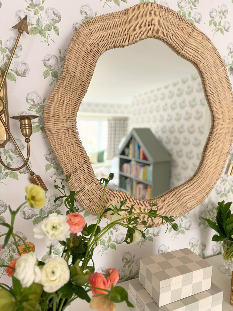 Round Linden Mirror