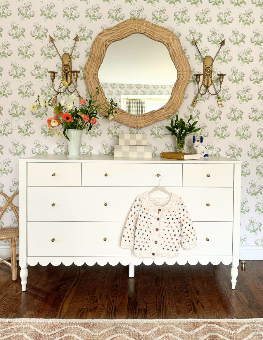 Round Linden Mirror