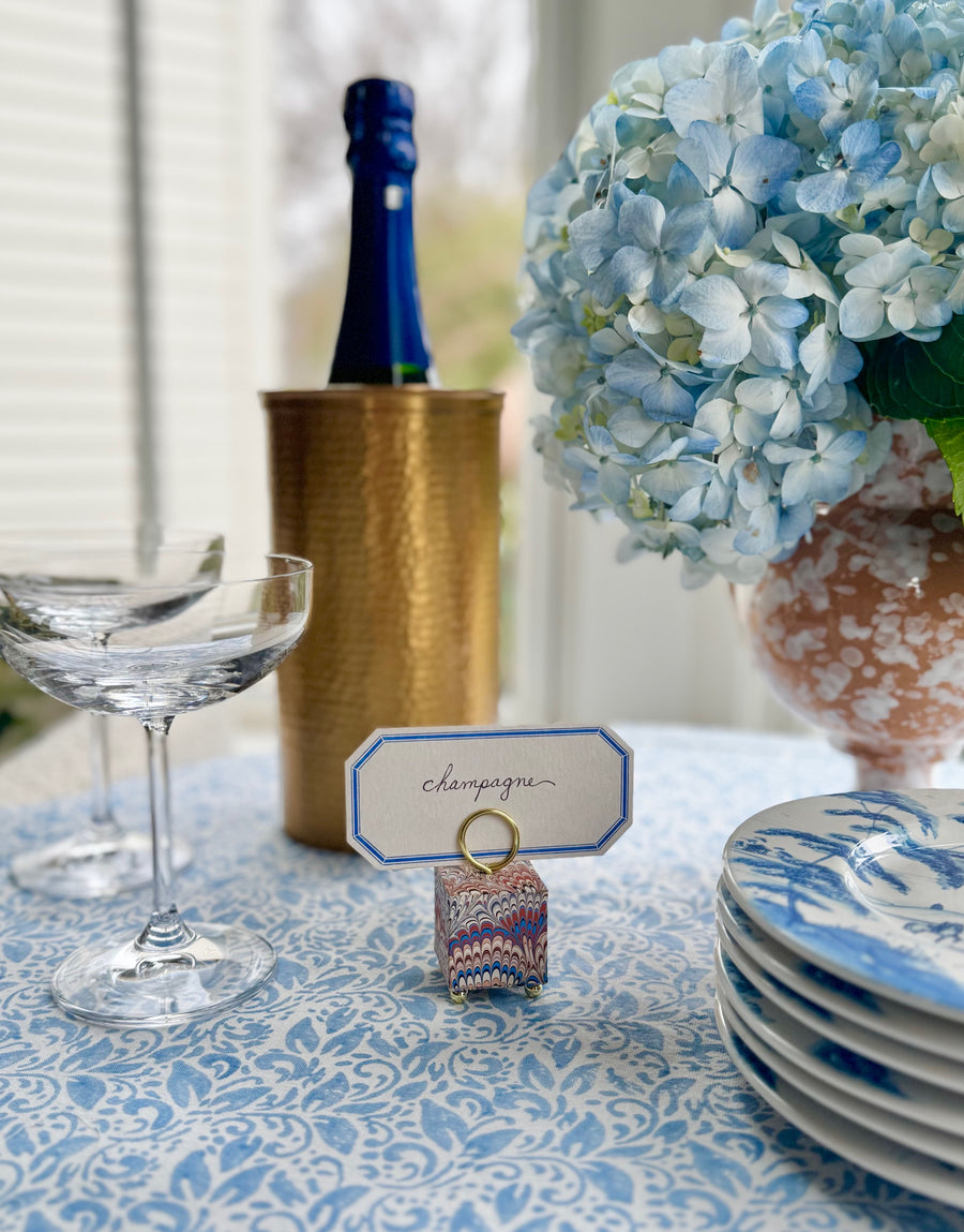 Marbled Paper Place Card Holders