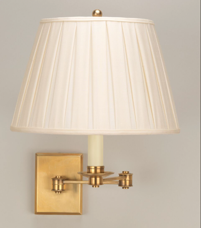 Vaughan Preston Swing Arm Wall Lights in Brass